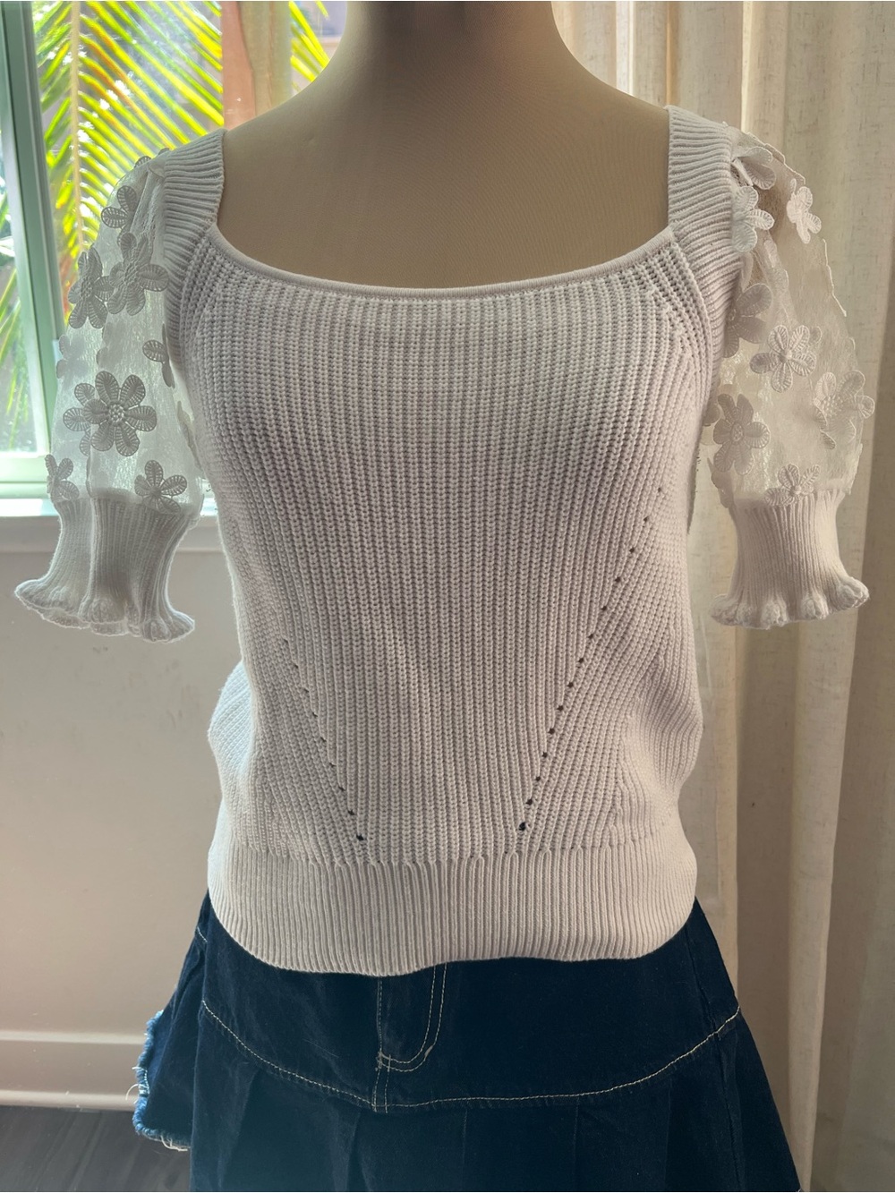 Industry Caballo Puff Sleeve Sweater
